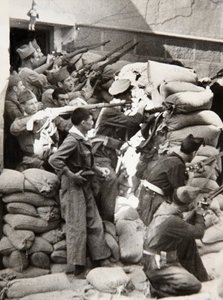 Soldiers Fighting During the Siege of the Alcázar in Toledo